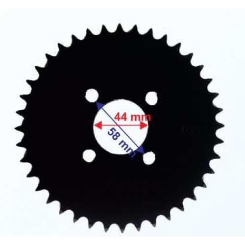 ATV ARKA DİŞLİ 428-40T İÇ 44 mm 4 DELİKLİ IND VULCAN KUBA200 ÖM UYUMLU