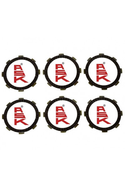 BAJAJ PULSAR NS 200 UYUMLU DEBRİYAJ BALATASI ASK 6 LI 8 TIRNAK 91-110-119 mm