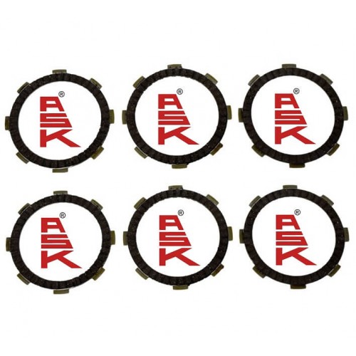 BAJAJ PULSAR NS 200 UYUMLU DEBRİYAJ BALATASI ASK 6 LI 8 TIRNAK 91-110-119 mm