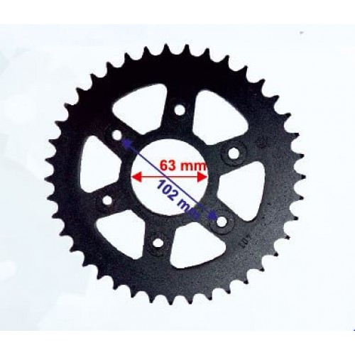 ARKA DİŞLİ 520-40T İÇ 63 mm 6 DELİKLİ BAJAJ DOMİNAR 400 - KTM DUKE 390 UYUMLU ÖM