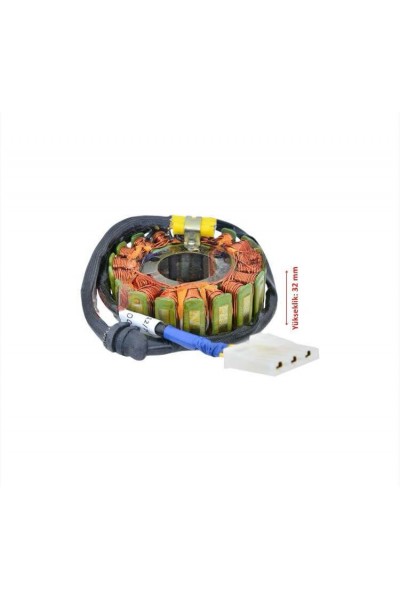 BAJAJ PULSAR NS200 UYUMLU STATÖR 18 Lİ BEZSİZ 35-93-32 mm 3D 3K İTH