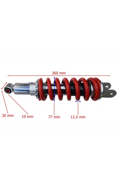 CROSS HONDA XR200 NX200 UYUMLU ARKA AMORTİSÖR 360 mm GAZLI