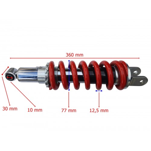 CROSS HONDA XR200 NX200 UYUMLU ARKA AMORTİSÖR 360 mm GAZLI