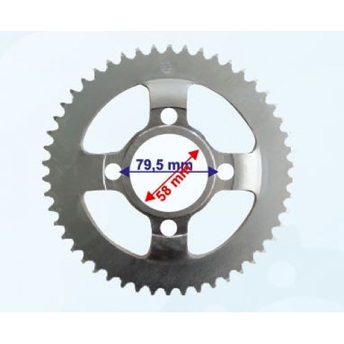 150 - 200 X-TREME UYUMLU ARKA DİŞLİ 428-50T İÇ 58 mm ÇANAKLI ÖM