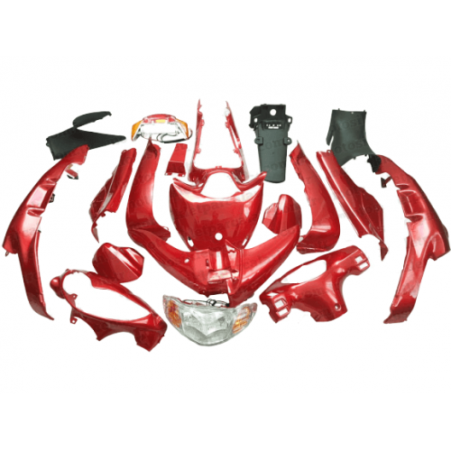 110FT UYUMLU KAPORTA SETİ BORDO FAR - STOP DAHİL 19 PARÇA