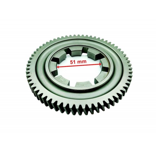 ELEKTRİKLİ YÜK ARABASI DİFRANSİYEL BÜYÜK DİŞLİ İÇ 51 mm 63T 8 KANAL ÖM