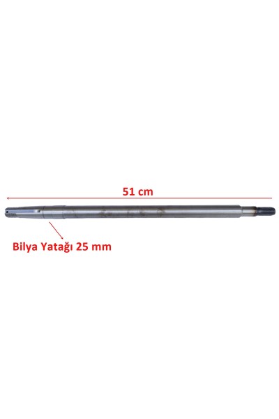 ELEKTRİKLİ YÜK ARABASI ARKA AKS 16 FREZE 51 cm İTH