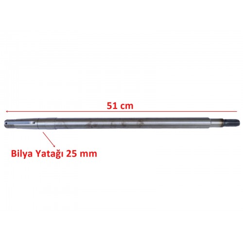 ELEKTRİKLİ YÜK ARABASI ARKA AKS 16 FREZE 51 cm İTH