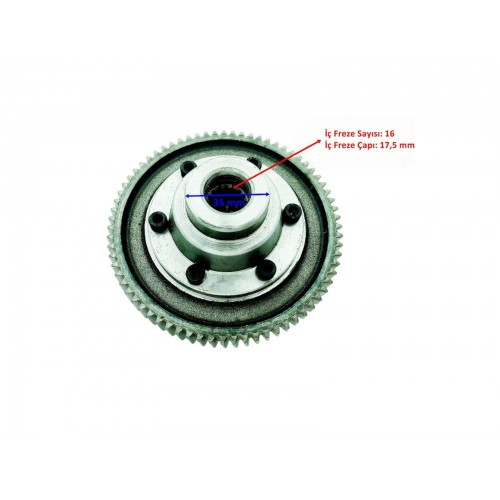 ELEKTRİKLİ YÜK ARABASI DİFRANSİYEL DİŞLİ SETİ 16-35-71 6 CİVATA KOMPLE