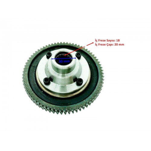 ELEKTRİKLİ YÜK ARABASI DİFRANSİYEL DİŞLİ SETİ 18-30-71 4 CİVATA KOMPLE