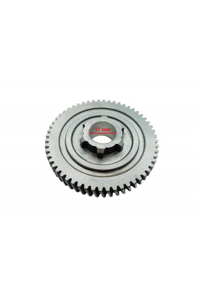 E-YÜK ARABASI ŞANZIMAN DİŞLİSİ 56T İÇ 17 mm 6 TIRNAKLI ÖM