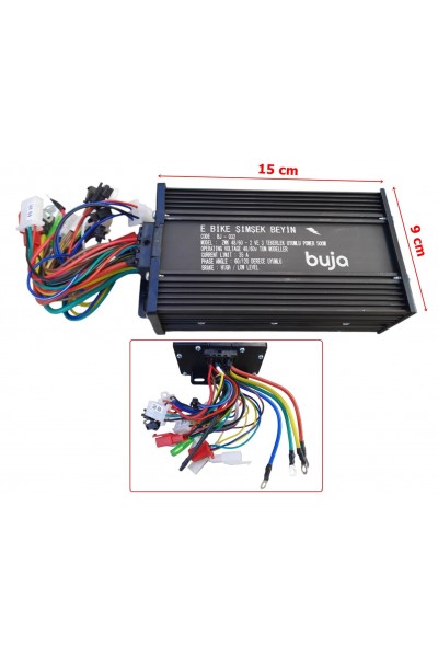 E-BİS HIZ KONTROL CDİ AKILLI BEYİN 48V - 60V 500W ZWK KARA ŞİMŞEK