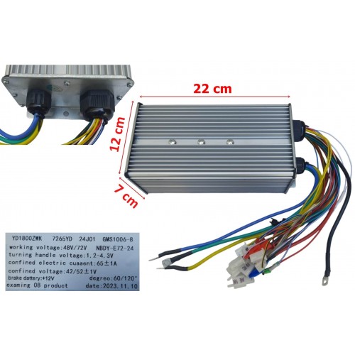 E-BİS HIZ KONTROL CDİ AKILLI BEYİN 48V - 72V 1800W 60A BÜYÜK KASA