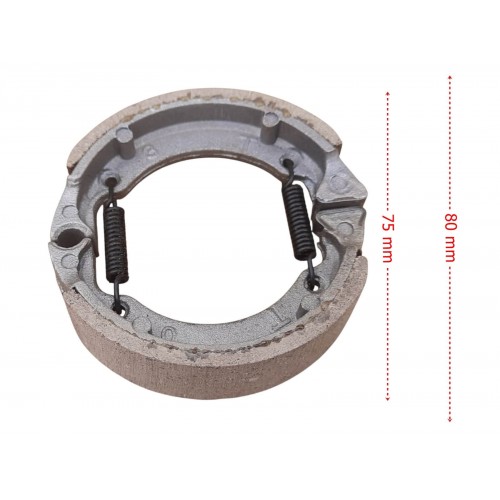 E-BİS ÖN FREN BALATASI 80 mm STMAX EKOBİS E-MON JOY ES-1 ES-2 ES-3 UYUMLU