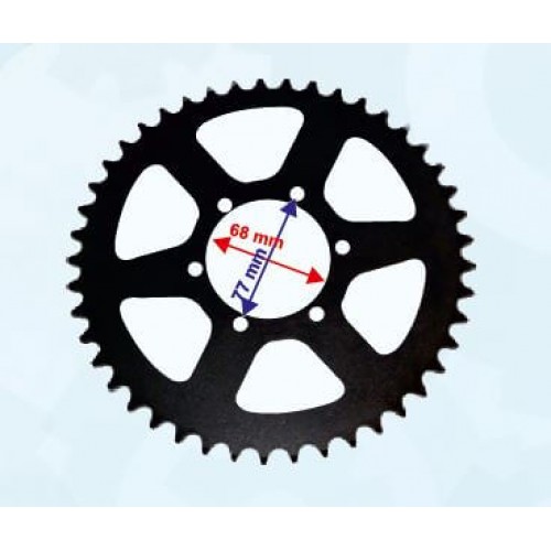 RX3 EVO UYUMLU ARKA DİŞLİ 520-45T İÇ 68 mm 6 DELİKLİ ÖM