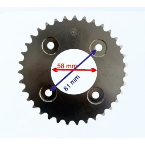 İNNOVA UYUMLU ARKA DİŞLİ 428-35T İÇ 58 mm ÖM