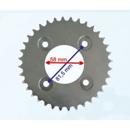 İNNOVA UYUMLU ARKA DİŞLİ 428-36T İÇ 58 mm ÖM