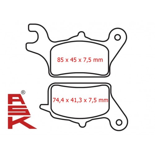 ACTİVA 125 İ UYUMLU ÖN FREN DİSK BALATASI SFA652