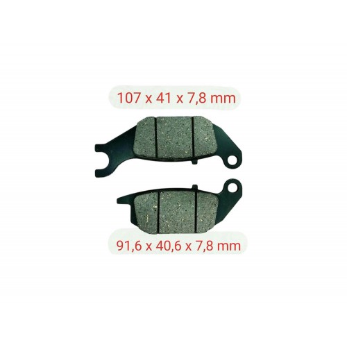 ARKA FREN DİSK BALATASI FA343 CBR ( 2004 - 2010 ) TRİCİTY 125 ( 2014 - 2016 ) UYUMLU