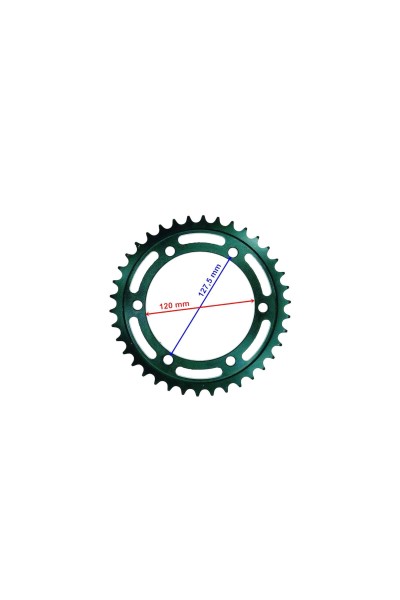 ARKA DİŞLİ 520-38T İÇ 120 mm 6 DELİK HONDA CBR 250 R (2011-2018) CBR 250 R ABS (2011-2018) UYUMLU ÖM