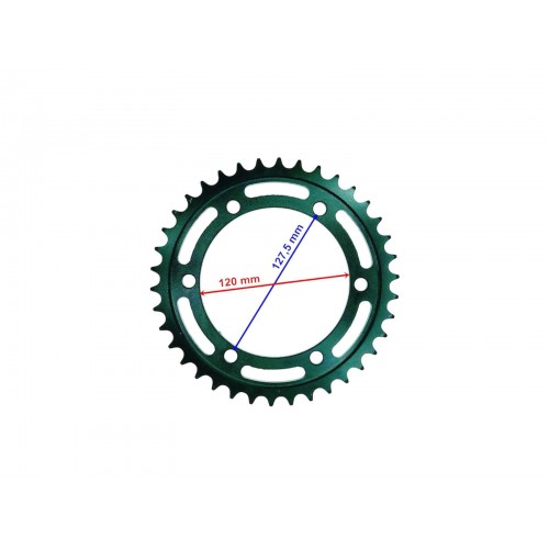 ARKA DİŞLİ 520-38T İÇ 120 mm 6 DELİK HONDA CBR 250 R (2011-2018) CBR 250 R ABS (2011-2018) UYUMLU ÖM