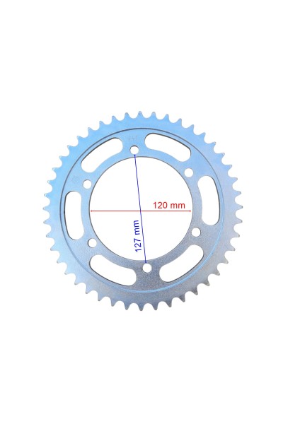 ARKA DİŞLİ 520-44T İÇ 120 mm 6 DELİK HONDA CBR 250 R (2011-2018) CBR 250 R ABS (2011-2018) UYUMLU ÖM