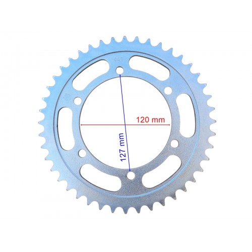 ARKA DİŞLİ 520-44T İÇ 120 mm 6 DELİK HONDA CBR 250 R (2011-2018) CBR 250 R ABS (2011-2018) UYUMLU ÖM