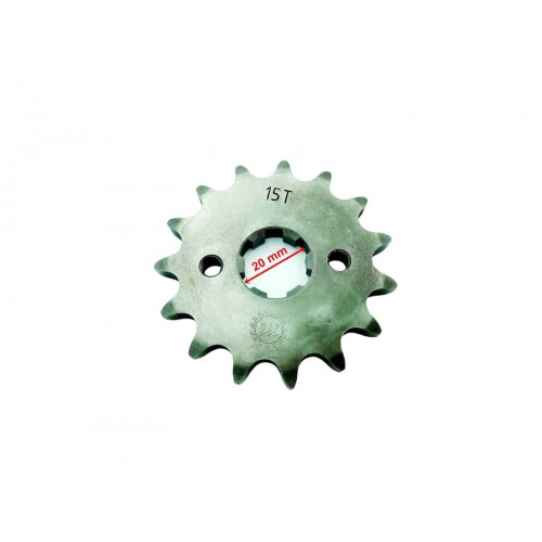 ÖN DİŞLİ 428-15T İÇ 20 mm 2 DELİK HONDA CBR 125 R (2004-….) CB 125 F (2015-2017) CB 125 R (2018) UYUMLU ÖM