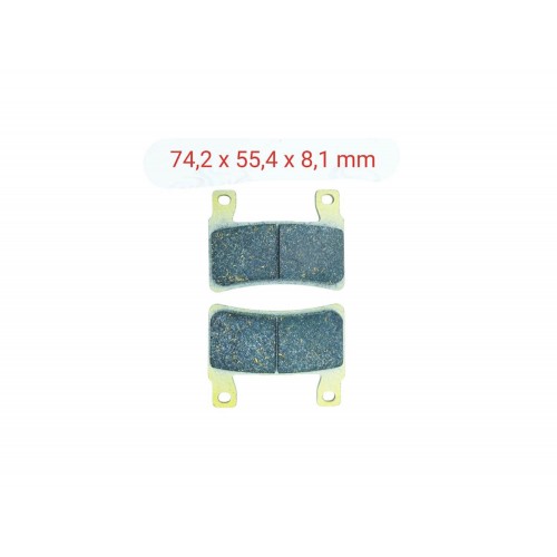 ÖN FREN DİSK BALATASI FA265 FA296 HONDA CBR 600 RR (2003-2004) - CB 1100 - 1300 - CBR 600 F KAWASAKİ ZX-6R UYUMLU