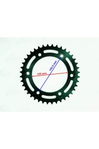 ARKA DİŞLİ 520-39T İÇ 125 mm 6 DELİK HONDA CRF 250 L (2013-2018) CRF 250 RALLY (2017) UYUMLU ÖM