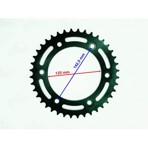 ARKA DİŞLİ 520-39T İÇ 125 mm 6 DELİK HONDA CRF 250 L (2013-2018) CRF 250 RALLY (2017) UYUMLU ÖM