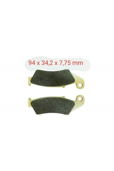 ÖN FREN DİSK BALATASI FA185 A KALİTE HONDA NX 4 FALCON - CRF 250 X-400 X-KAWASAKİ KX 250 - YAMAHA WR 250 UYUMLU