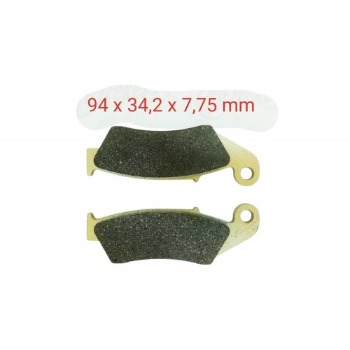 ÖN FREN DİSK BALATASI FA185 A KALİTE HONDA NX 4 FALCON - CRF 250 X-400 X-KAWASAKİ KX 250 - YAMAHA WR 250 UYUMLU