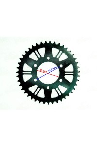 ARKA DİŞLİ 520-43T İÇ 80 mm 6 DELİK KAWASAKİ ZX-6R NİNJA ( 2007 - 2015 ) ZX-6R 636 (2007 - 2012 ) ÖM UYUMLU