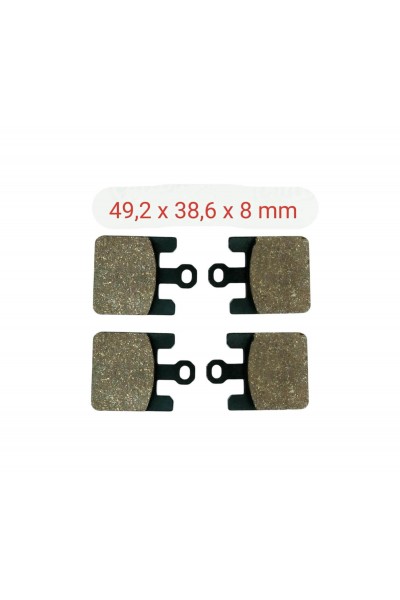 ÖN FREN DİSK BALATA FA369 2 Lİ SET ZX 10 R ( 2004 - 2007 ) - ZX 6 R ( 2003 - 2006 ) - SUZUKİ GSXR 1000 ( 2003 ) UYUMLU