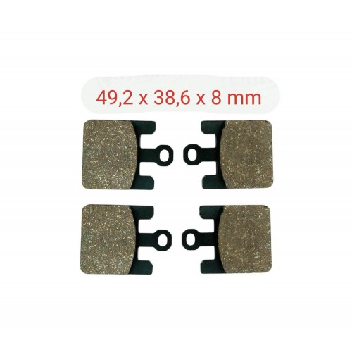 ÖN FREN DİSK BALATA FA369 2 Lİ SET ZX 10 R ( 2004 - 2007 ) - ZX 6 R ( 2003 - 2006 ) - SUZUKİ GSXR 1000 ( 2003 ) UYUMLU