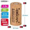 Orion 1.2V Ni-Cd SC 2200mAh Şarj Edilebilir Pil - HD