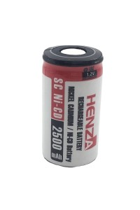 Henza 1.2V SC 2500mAh Ni-Cd Şarj Edilebilir Pil