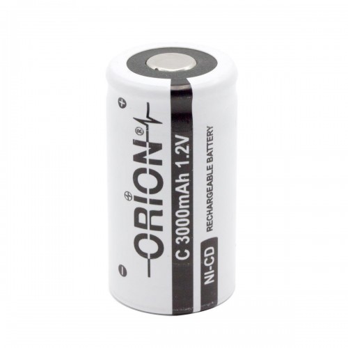 Orion 1.2V Ni-Cd C Orta Boy 3000mAh Şarj Edilebilir Pil