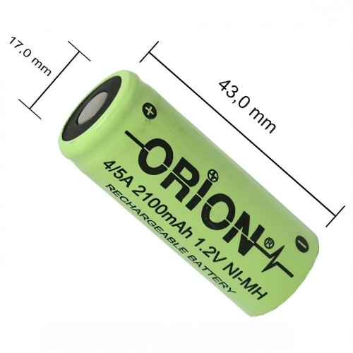 Orion 1.2V Ni-Mh 4/5A 2100mAh Şarj Edilebilir Pil