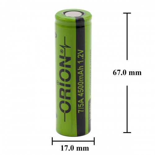 Orion 1.2v Ni-Mh 7/5A 4500mAh Şarj Edilebilir Pil