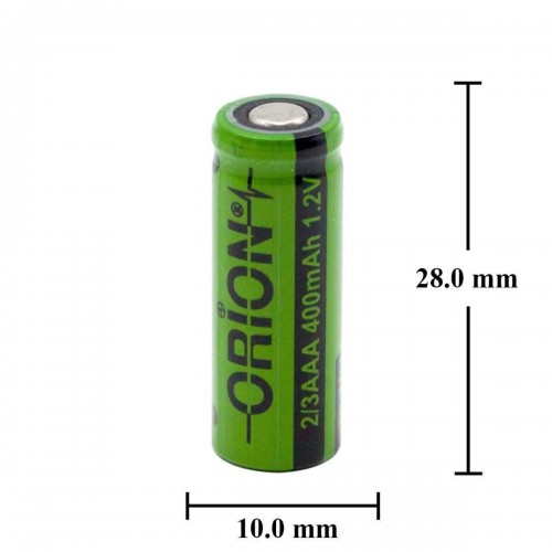 Orion 1.2v Ni-Mh 2/3AAA 400mah 1C BAŞSIZ Şarj Edilebilir Pil ( BAŞSIZ )