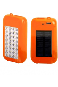 HRD-011813 - Gold Silver GS-875 Güneş Enerjili Power Bank + LED Işıklı