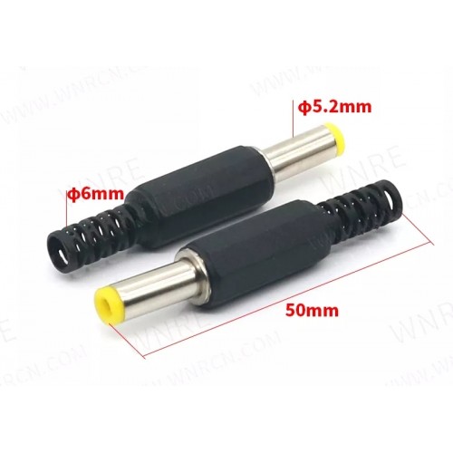 IC-252B DC JAK 5.5x2,1MM UZUN FİŞ SARI UÇ