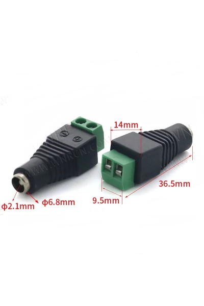 IC-254D DC JAK 2,1MM UZUN KLEMENSLİ FİŞ DİŞİ