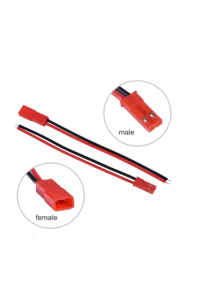 2 Pin 2.25mm JST Kablo (Erkek Dişi Takım) 10cm