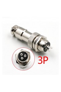 1 TAKIM 12MM 3 LÜ MAYK FİŞ 3P DİŞİ ERKEK TAKIM