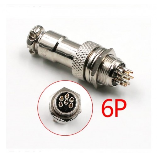 1 TAKIM 12MM 6 LI MAYK FİŞ 6P DİŞİ ERKEK TAKIM