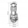 16MM 4 LÜ MAYK FİŞ 4P DİŞİ FİŞ