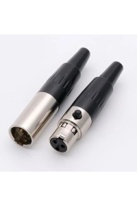 MR-261S 1 TAKIM MİNİ XLR SEYYAR CANON JAK 3 PİN DİŞİ ERKEK TAKIM